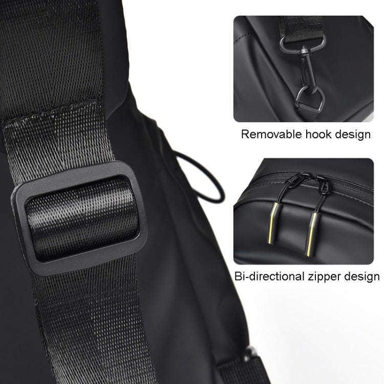 WEIXIER 2122 Casual Single-Shoulder Crossbody Chest Bag Large Capacity Waterproof Motorcycle Bag(...