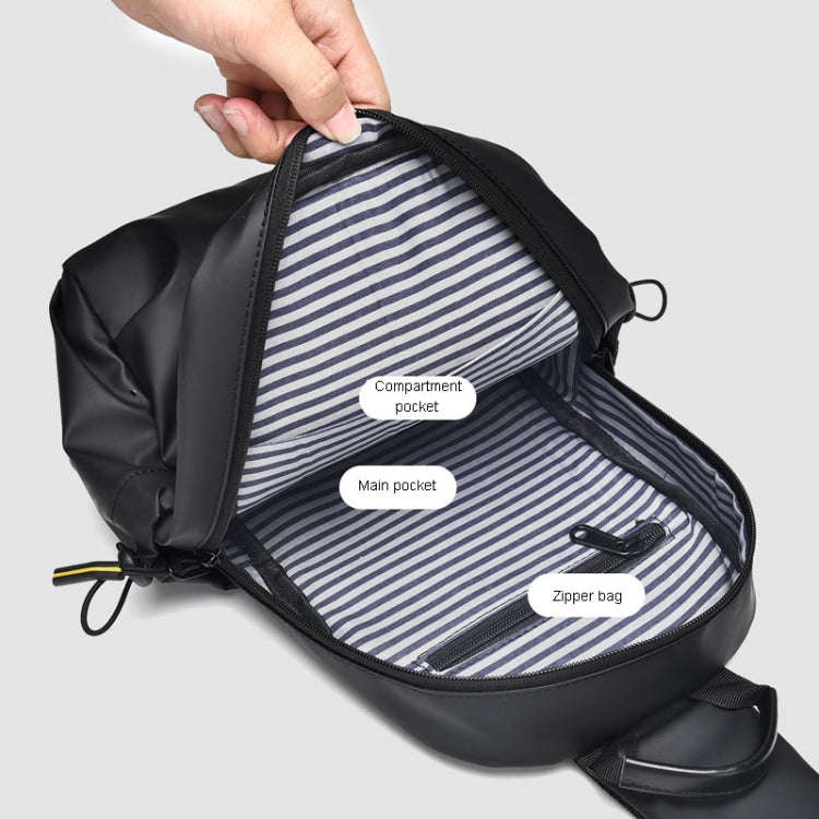 WEIXIER 2122 Casual Single-Shoulder Crossbody Chest Bag Large Capacity Waterproof Motorcycle Bag(...