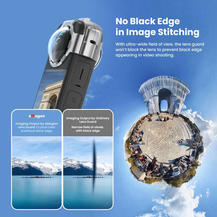 For Insta360 X3 AMagisn Protective Camera Accessories Lens Guard
