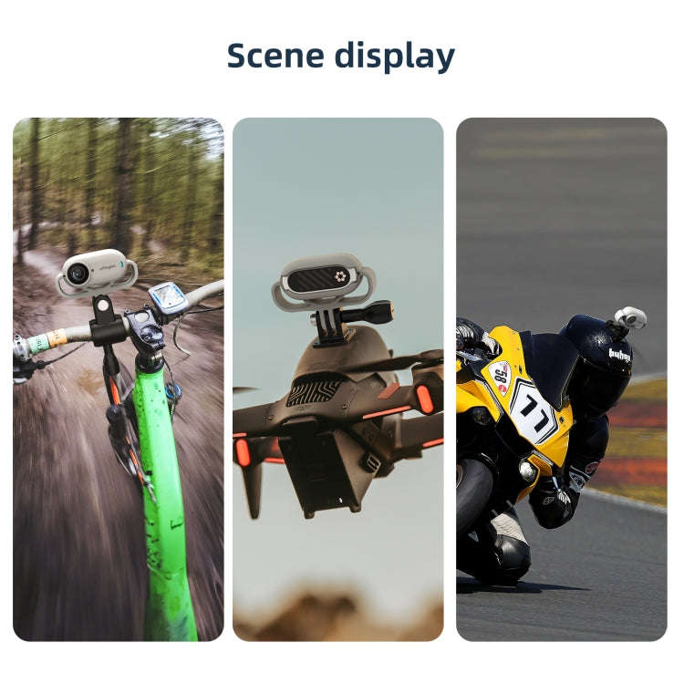 For Insta360 GO 3 AMagisn Silicone Case Camera Protective Accessories, Style: Vertical Black