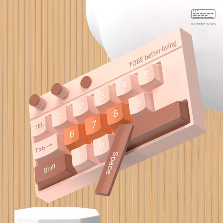 Keyboard Shaped Temporary Parking Number Plate Ornaments Car Interior Decoration Supplies(Green)