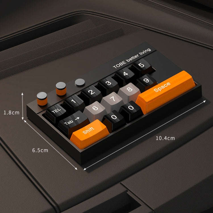 Keyboard Shaped Temporary Parking Number Plate Ornaments Car Interior Decoration Supplies(Green)