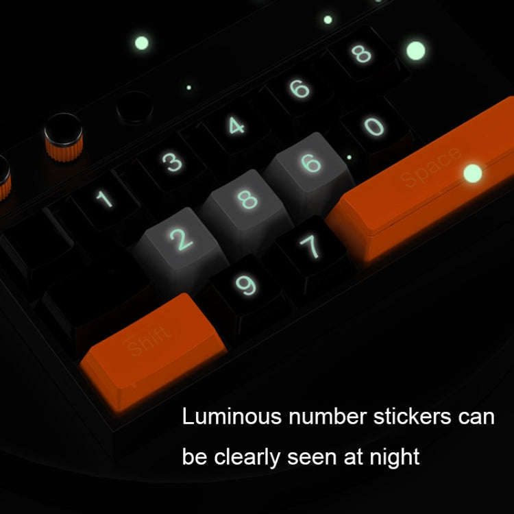 Keyboard Shaped Temporary Parking Number Plate Ornaments Car Interior Decoration Supplies(Green)
