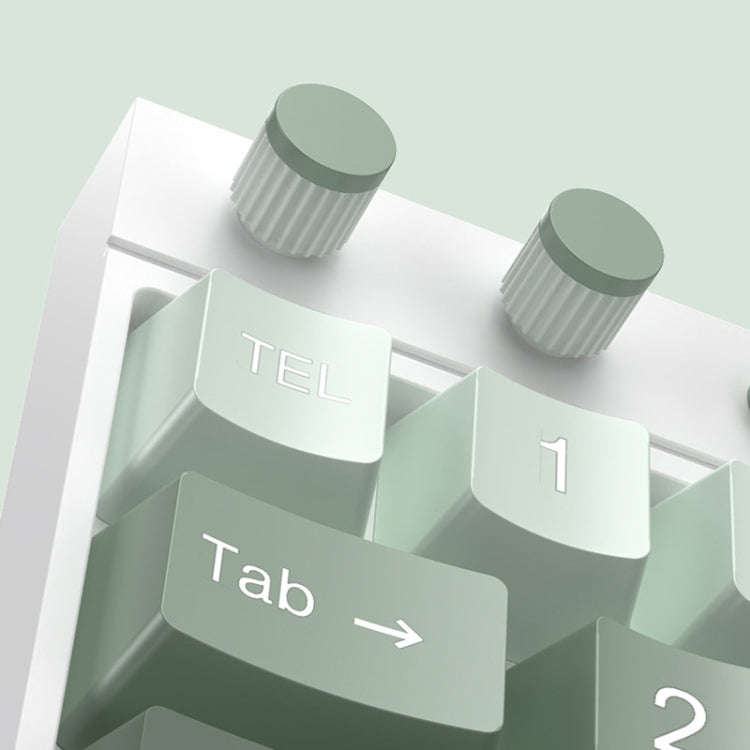 Keyboard Shaped Temporary Parking Number Plate Ornaments Car Interior Decoration Supplies(Green)