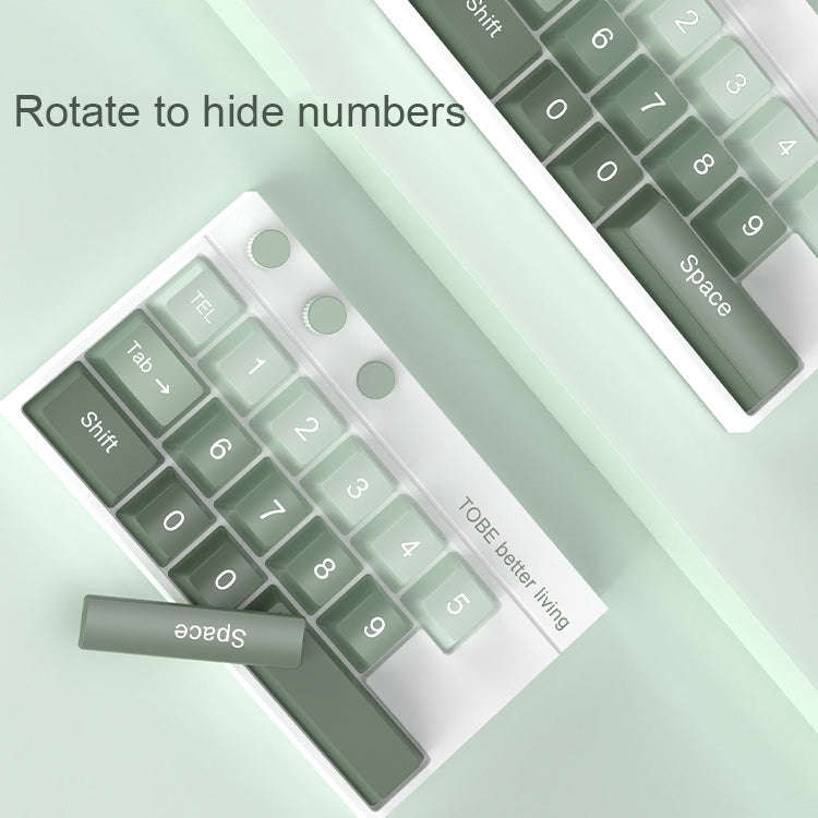 Keyboard Shaped Temporary Parking Number Plate Ornaments Car Interior Decoration Supplies(Green)