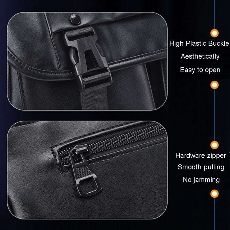 WEIXIER D269 Business Casual Mens Messenger Bag Large Capacity Workwear Functional Crossbody Pack...