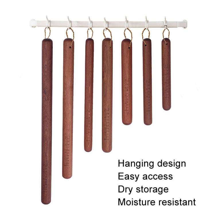 30x3cm Home Wooden Rolling Pin Nonstick Red Sandalwood Rolling Stick