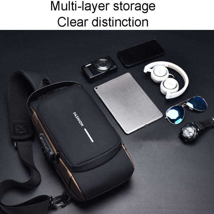 WEIXIER X314 Waterproof Sports Crossbody Backpack USB Charging Large Capacity Single Shoulder Bag...