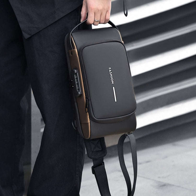 WEIXIER X314 Waterproof Sports Crossbody Backpack USB Charging Large Capacity Single Shoulder Bag...