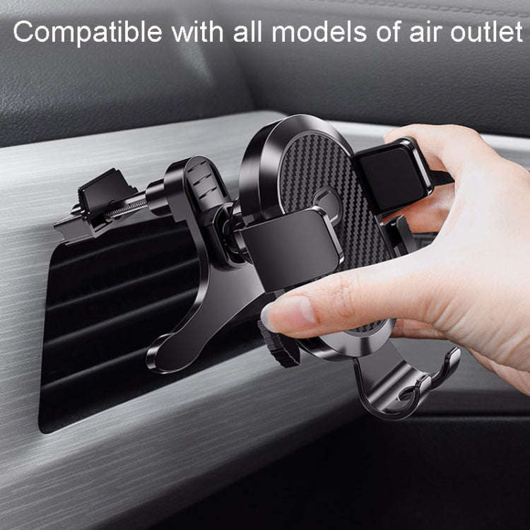 Carbon Fiber Automotive Phone Holder Car Navigation Bracket Telescopic Model, Specification: 2 In...