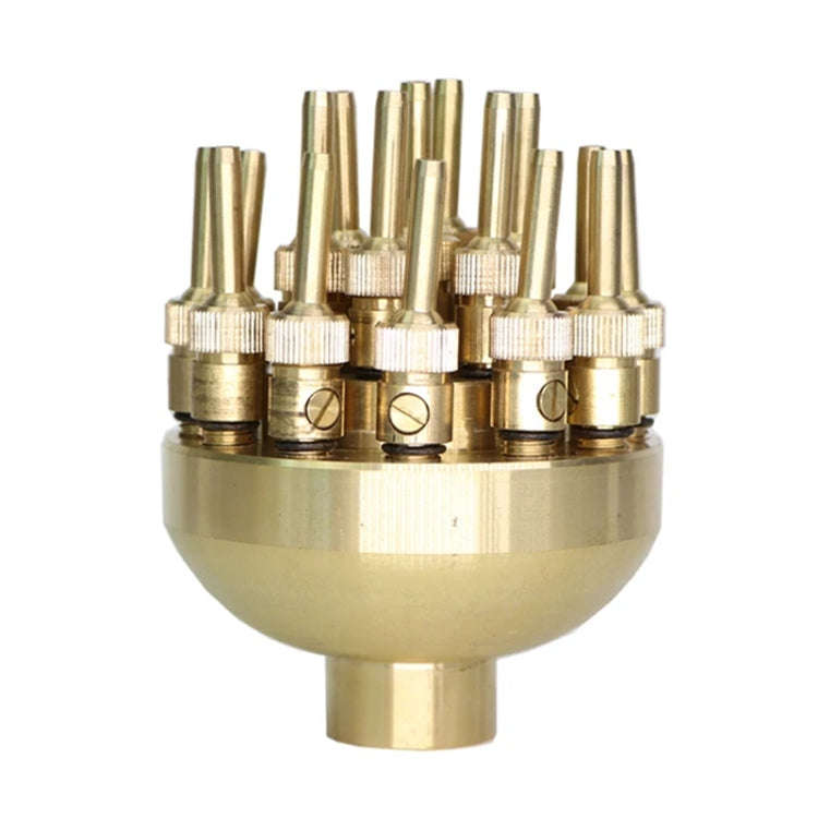 DN25 1 inch Copper Adjustable 3-Layer Flower Nozzle Waterscape Layer Flower Fountain Sprinklers