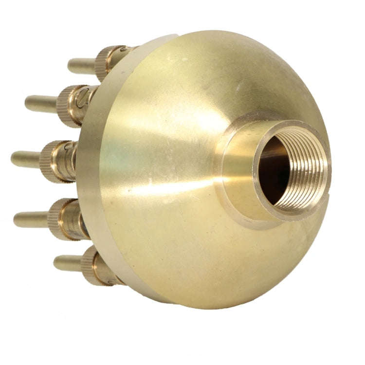 DN40 1.5 inch Copper Adjustable 3-Layer Flower Nozzle Waterscape Layer Flower Fountain Sprinklers