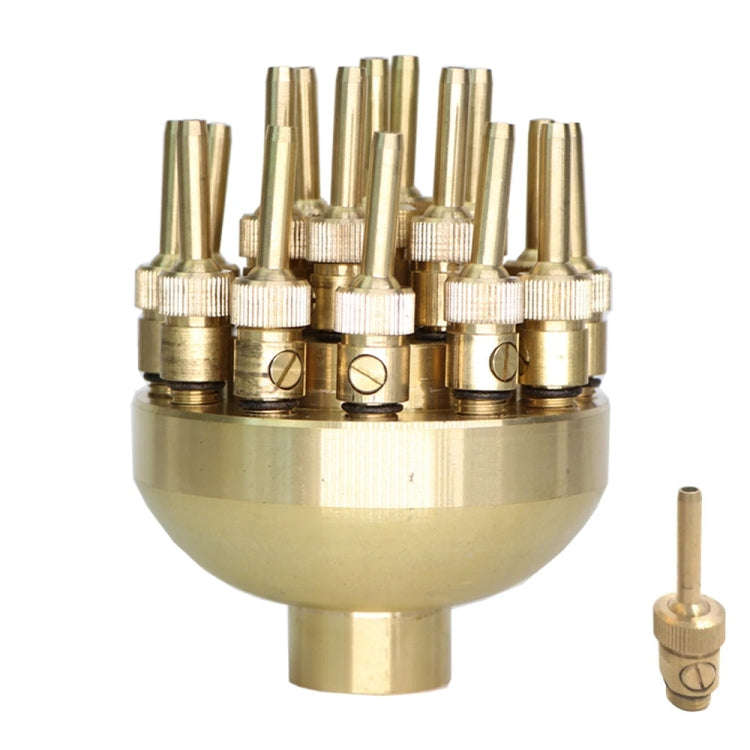 DN40 1.5 inch Copper Adjustable 3-Layer Flower Nozzle Waterscape Layer Flower Fountain Sprinklers
