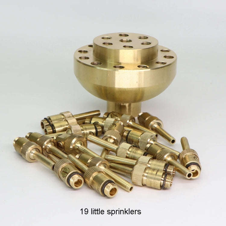 DN40 1.5 inch Copper Adjustable 3-Layer Flower Nozzle Waterscape Layer Flower Fountain Sprinklers