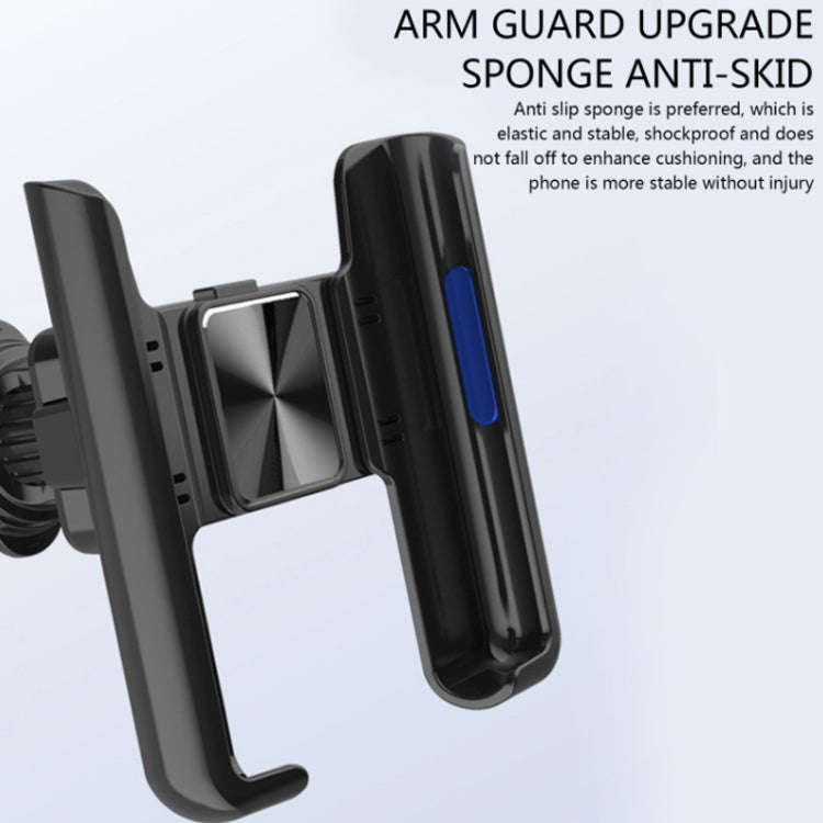 Car Air Outlet Rotatable Snap-on Base Mobile Phone Navigation Bracket(Silver)