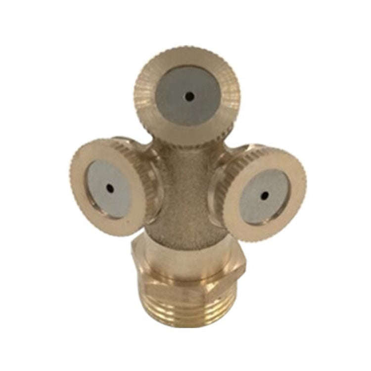 1/2 Points Outer Thread Copper Three Hole Agricultural Sprayer Horticulture Seedling Irrigation D...