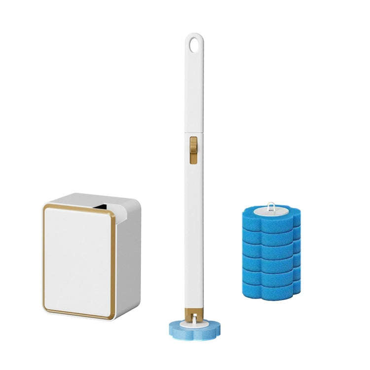 With 6pcs Marine Incense Brush Head Disposable Toilet Brush Set Wall-mounted Throwable Bathroom C...