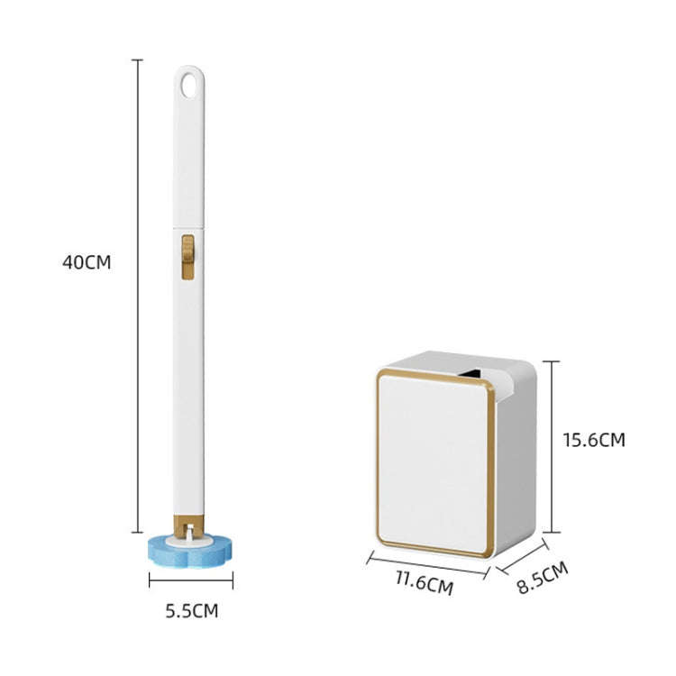 With 6pcs Marine Incense Brush Head Disposable Toilet Brush Set Wall-mounted Throwable Bathroom C...