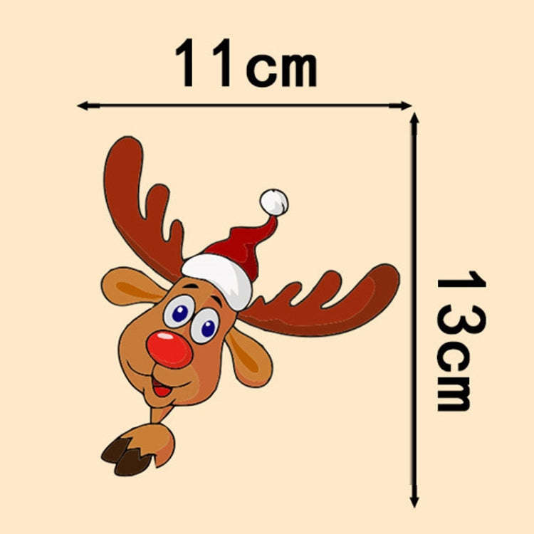 Santa Claus Elk Car Window Decorative Stickers Car Side Window Bumper Decal, Model: B Model 13 x ...