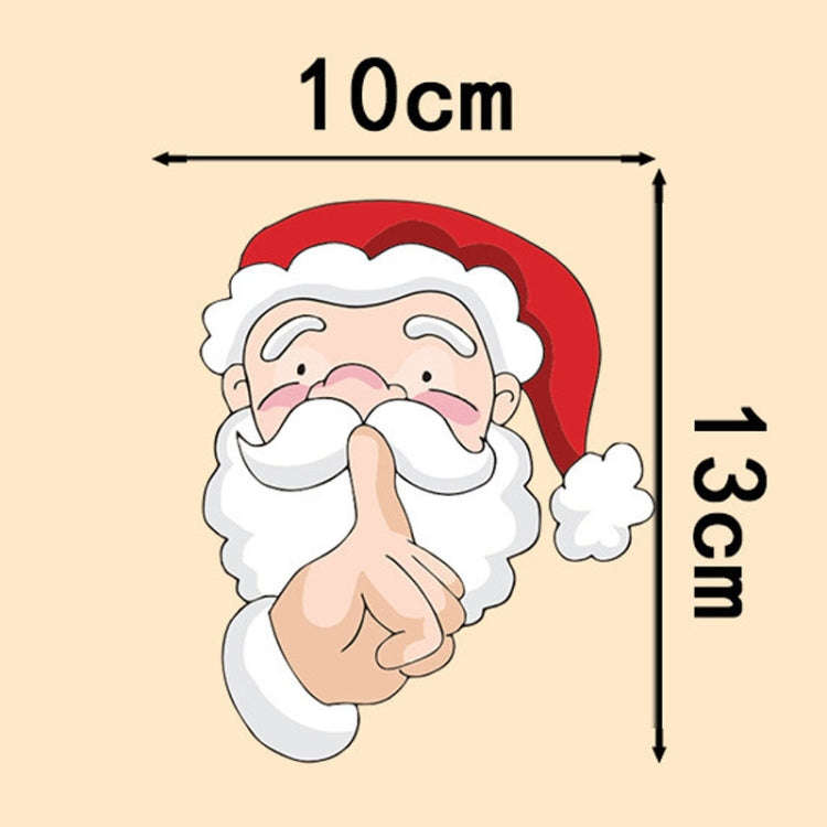 Santa Claus Elk Car Window Decorative Stickers Car Side Window Bumper Decal, Model: C Model 13 x ...