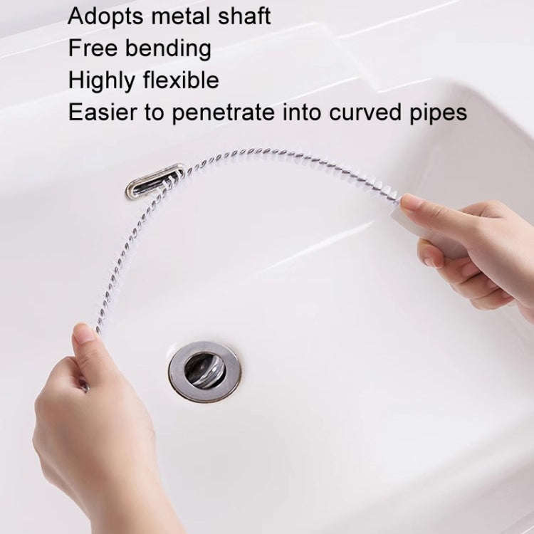 4pcs Pipe Brush Household Hair Cleaning Anti-Blockage Cleaning Rod Multi-Function Drainage Tools(...
