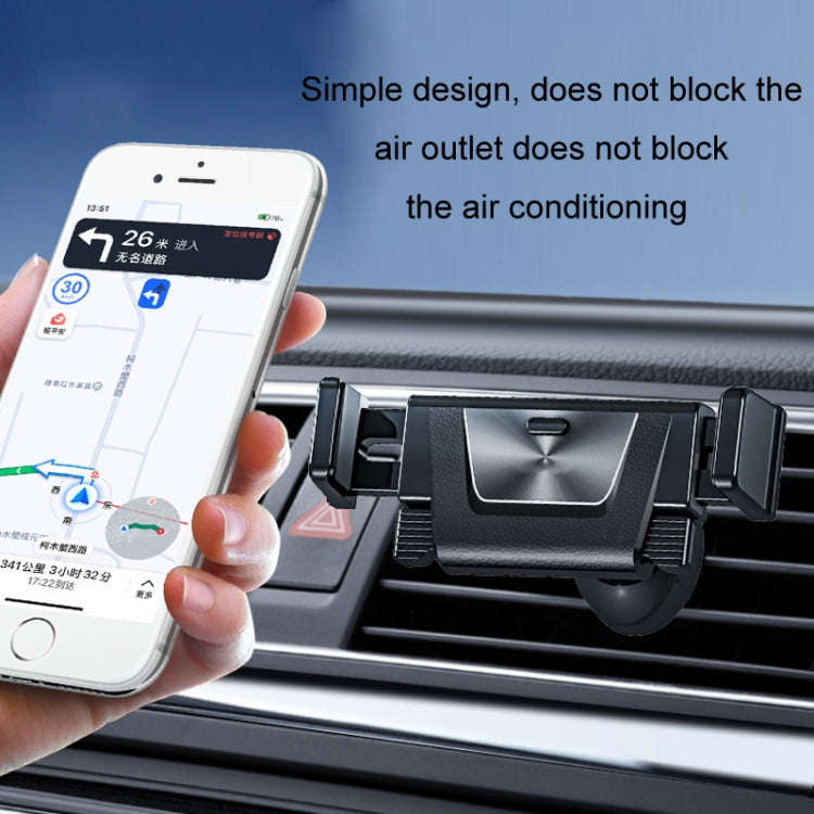 Car Air Outlet Mobile Phone Navigation Fixed Bracket(Black)