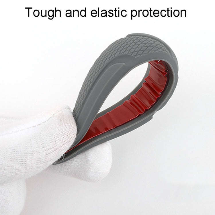 SAHNSHI 4pcs /Pack 7755 Car Door Anti-Collision Silicone Strip Bumper Mirror Thickening Decorativ...