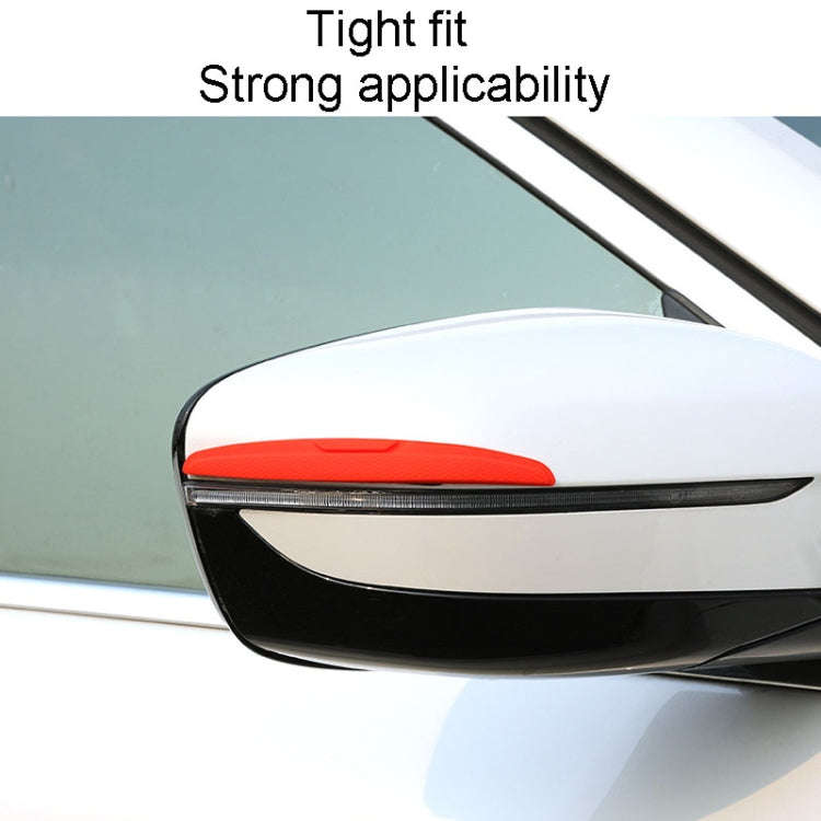 SAHNSHI 4pcs /Pack 7755 Car Door Anti-Collision Silicone Strip Bumper Mirror Thickening Decorativ...