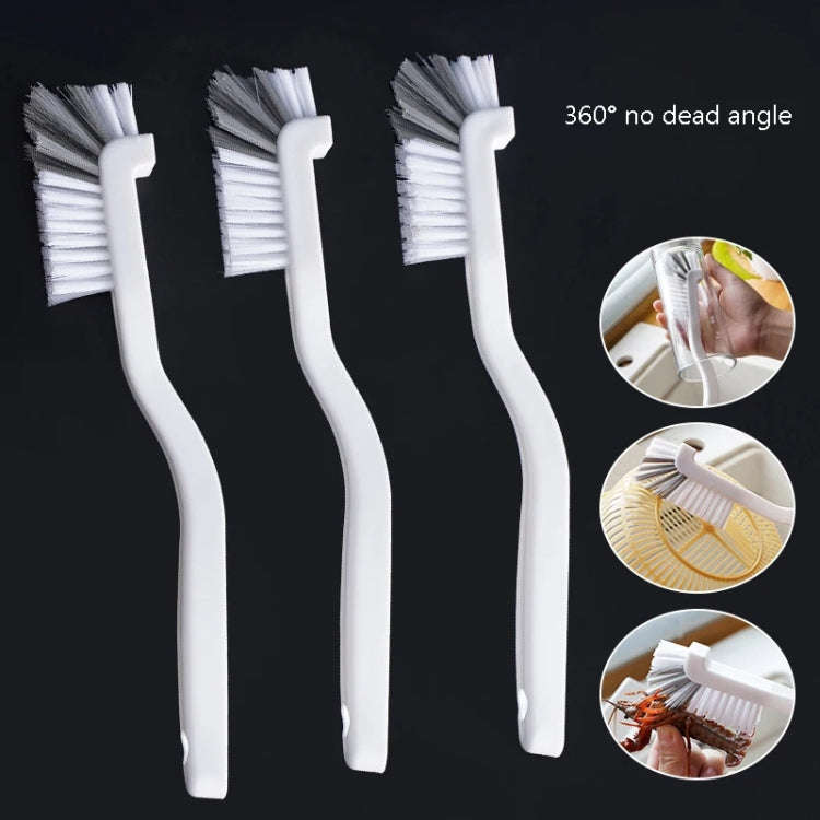 3pcs Cup Brush Cleaning Crayfish Brush Long Handle Hard Hair Multi-Function Cleaning Brush(Gray W...