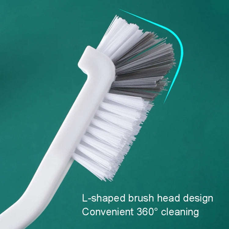 3pcs Cup Brush Cleaning Crayfish Brush Long Handle Hard Hair Multi-Function Cleaning Brush(Gray W...