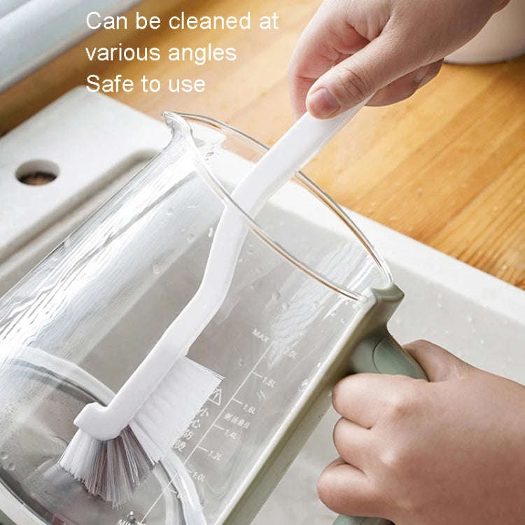 3pcs Cup Brush Cleaning Crayfish Brush Long Handle Hard Hair Multi-Function Cleaning Brush(Gray W...