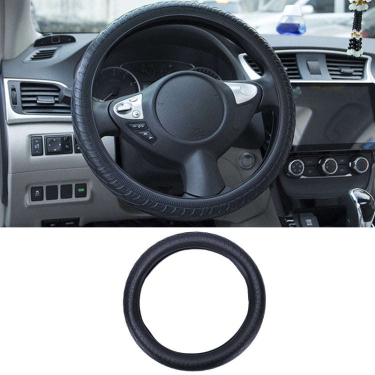 For 36cm-40cm Diameter Steering Wheel Car Silicone Protective Cover Wear Resistant Non-Slip Tire ...