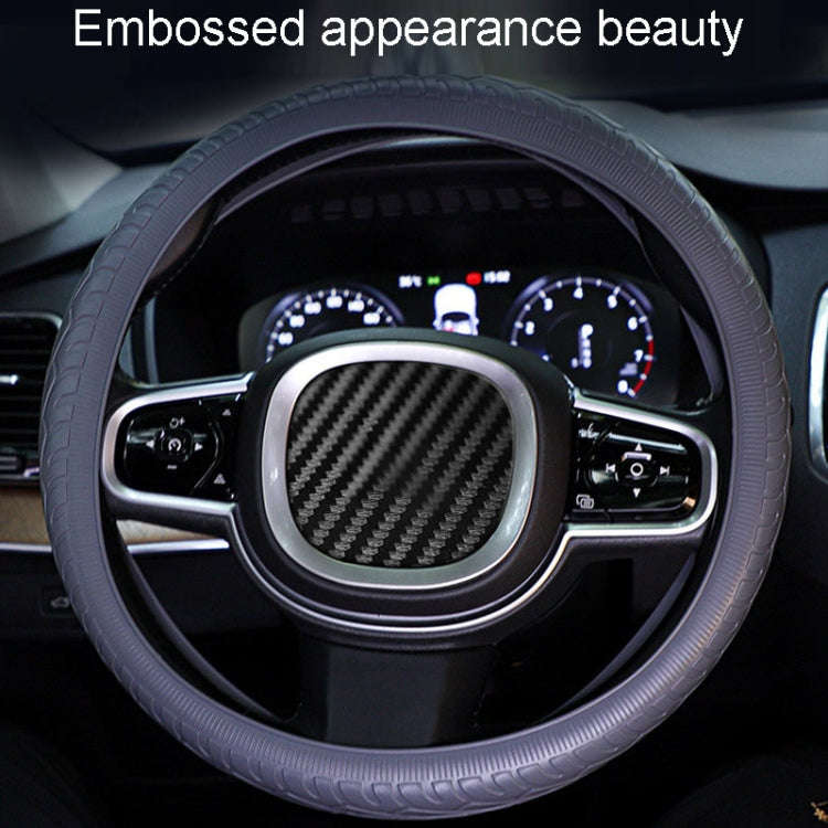 For 36cm-40cm Diameter Steering Wheel Car Silicone Protective Cover Wear Resistant Non-Slip Tire ...