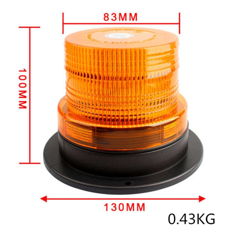 Magnetic School Bus Warning Lights Car Ceiling Flashing Lights With Cigarette Lighter(Yellow)