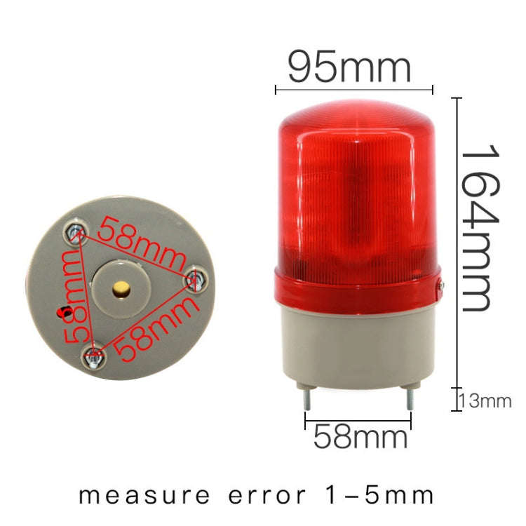 LED Rotating Warning Light Audible Alarm Light(Yellow)