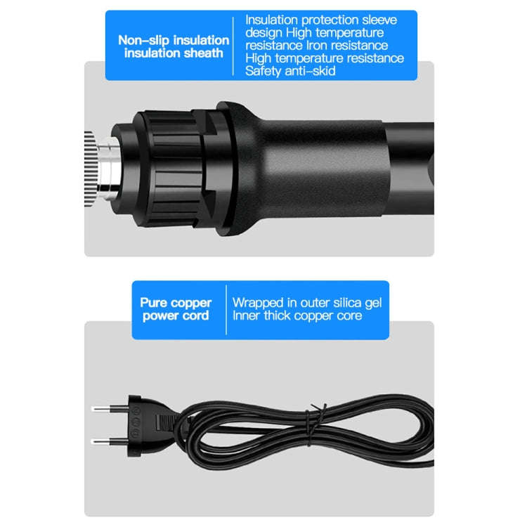 10pcs/ Set 80W Internal Heating Welding Digital Display Soldering Iron Temperature Adjustment Set...