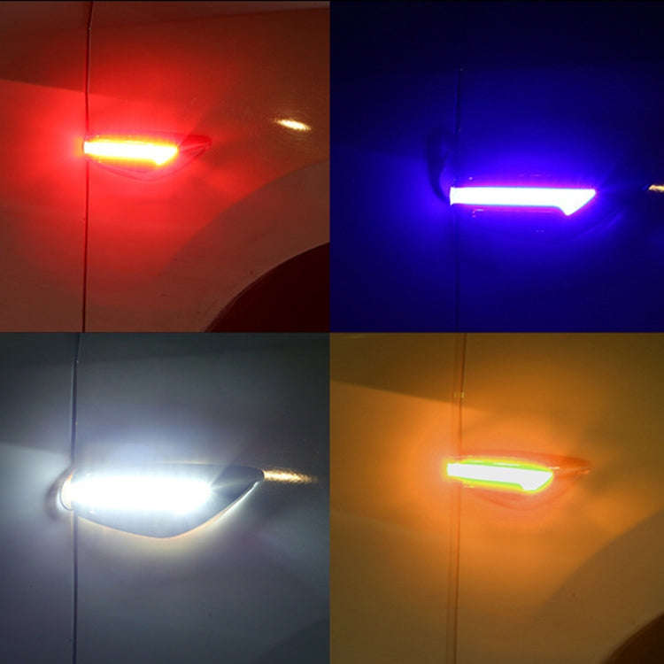 2pcs Car Fender Blade Dynamic Side Marker Lights 12V LED High Bright Daytime Running Lights(Blue)