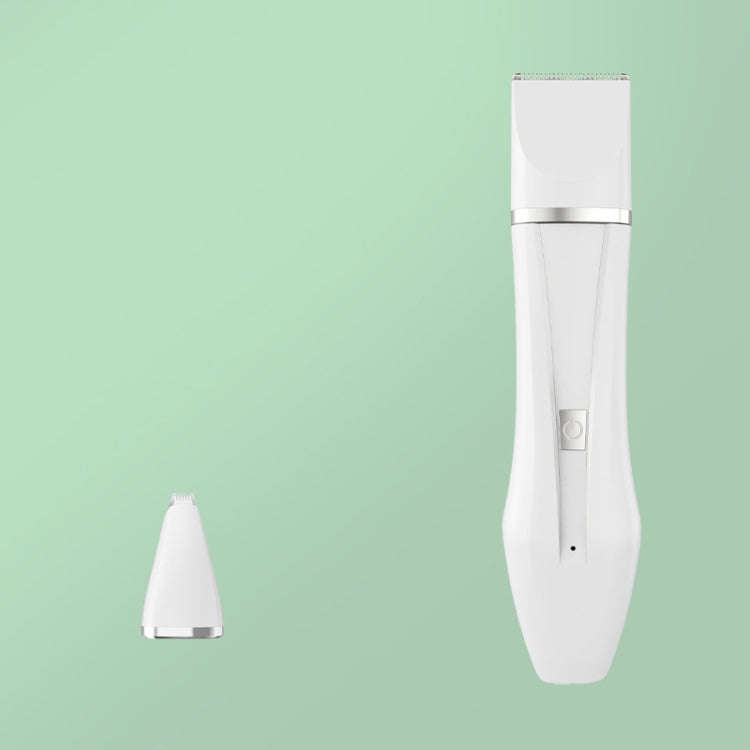 Multifunctional Pet Electric Shaver Cat And Dog Hair Clipper, Color: 2-in-1 White