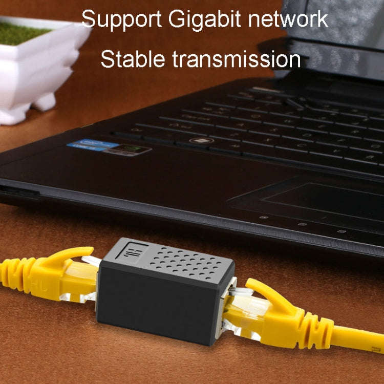 JINGHUA S61 Dual Pass-Through Header Network Cable Butt Connector Extender(Blue)