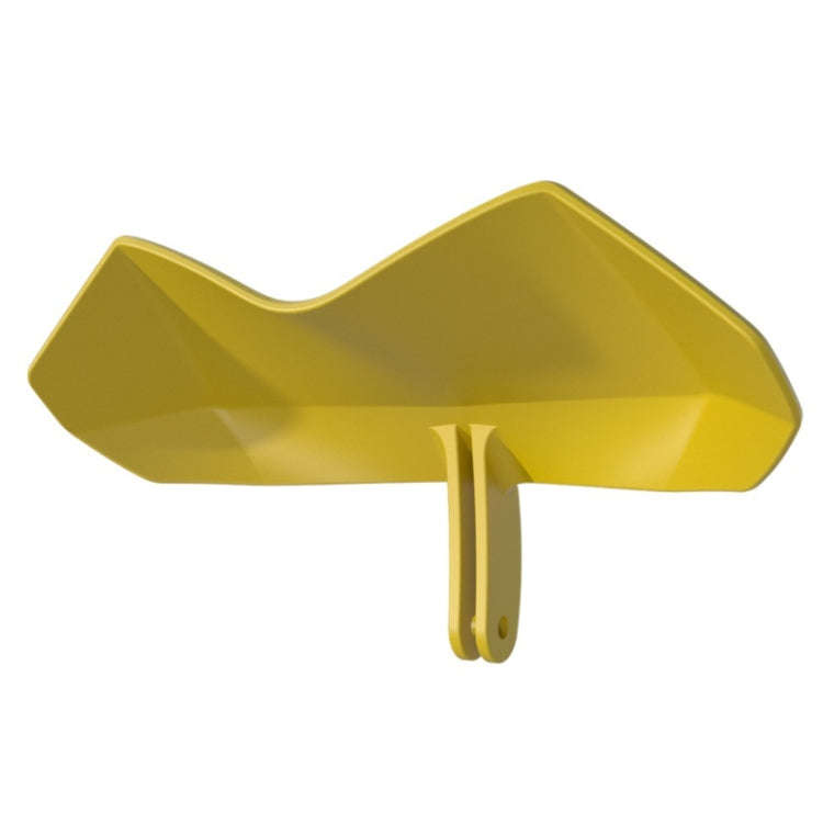 Motorcycle Mobile Phone Holder Sun & Rain Protection Expanded Deflector Wing, Color: Lemon Yellow