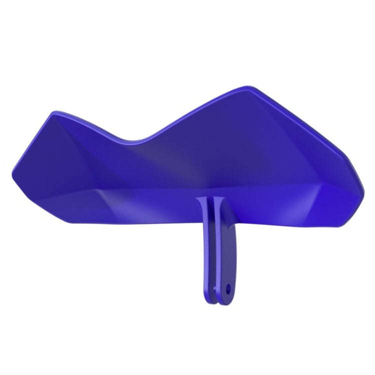 Motorcycle Mobile Phone Holder Sun & Rain Protection Expanded Deflector Wing, Color: Blue