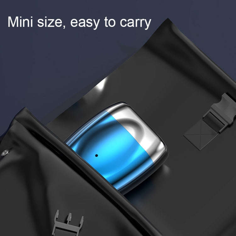 Double-head Mini Magnetic Shaver Portable Men Electric Shaver(Silver Black)