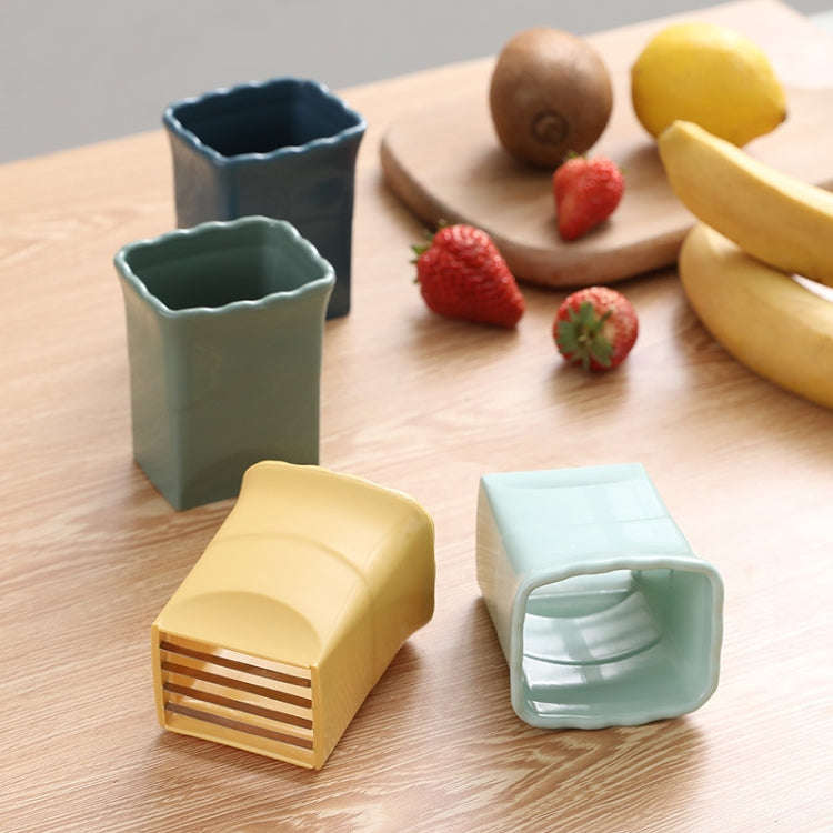 Cup Slicer Strawberry Grape Vegetable Slicing Tool Kitchen Gadget(Dark Blue)