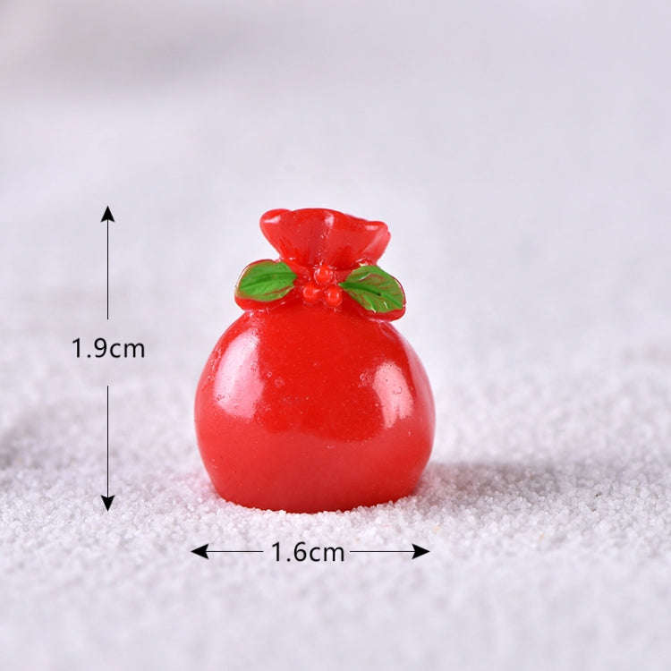 5pcs Christmas Decoration Accessories Micro Landscape Christmas Gift Resin Small Ornament, Style:...