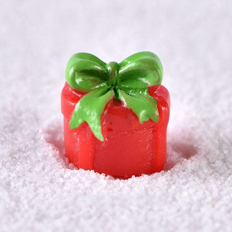 Christmas Decoration Accessories Micro Landscape Christmas Gift Resin Small Ornament, Style: Gift...