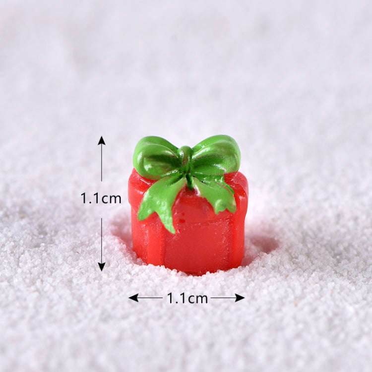 Christmas Decoration Accessories Micro Landscape Christmas Gift Resin Small Ornament, Style: Gift...