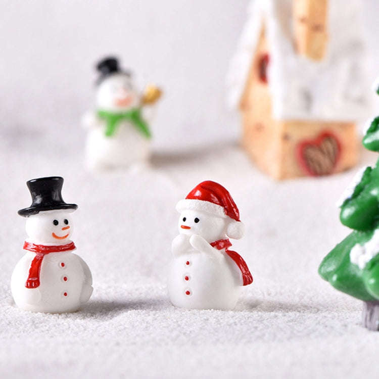 Christmas Decoration Accessories Micro Landscape Christmas Gift Resin Small Ornament, Style: Gift...