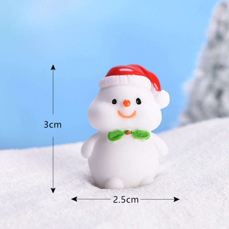 5pcs Christmas Cute Micro Landscape DIY Bonsai Decoration Snowscape Ornament, Style: No.3 Terring...