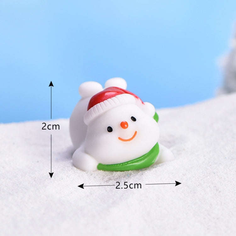 5pcs Christmas Cute Micro Landscape DIY Bonsai Decoration Snowscape Ornament, Style: No.6 Naughty...