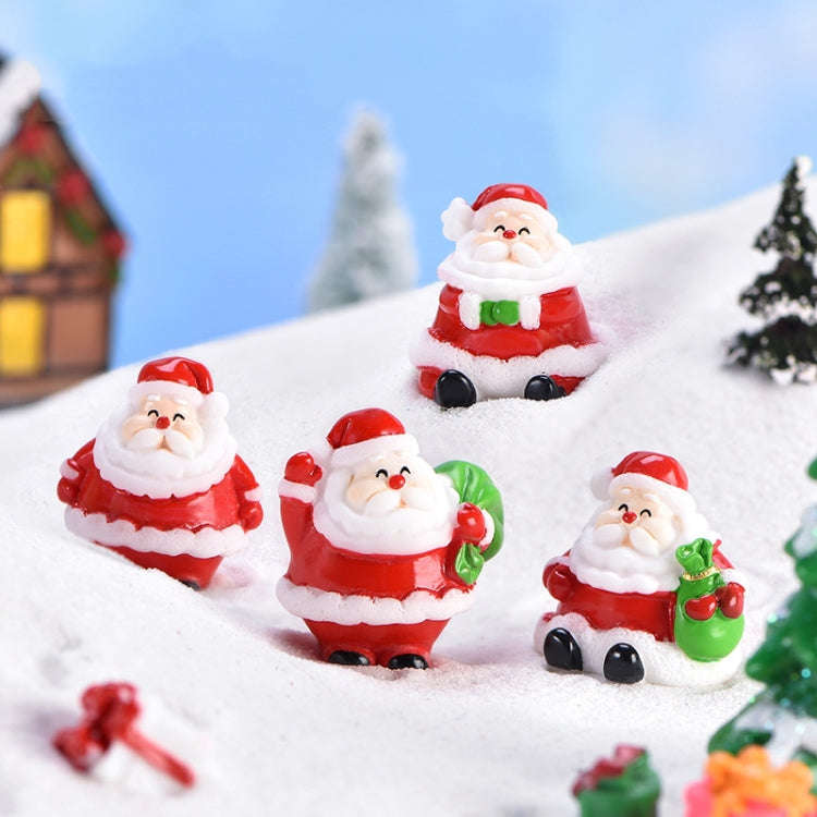 5pcs Christmas Cute Micro Landscape DIY Bonsai Decoration Snowscape Ornament, Style: No.3 Terring...